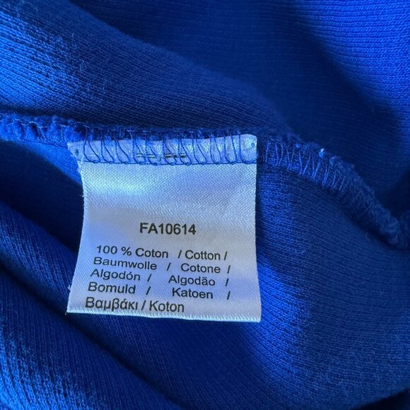 Men's S Lacoste Mock Neck Quarter Zip Sweater in Royal Blue - Picture 7 of 8